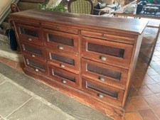 Meuble de métier grainetier merisier massif