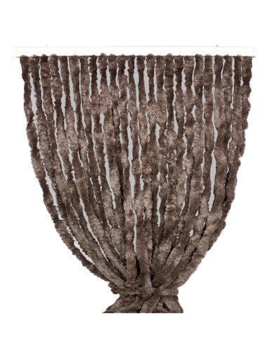 Rideau chenille marron - rideau,
