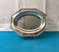 Panière à pain CHRISTOFLE métal argenté ART DÉCO corbeille table 31x24 cm