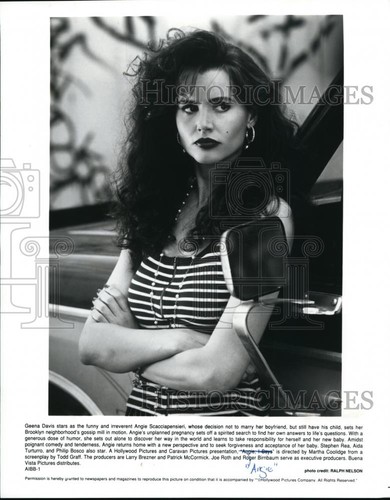 1994 press photo - press, geena