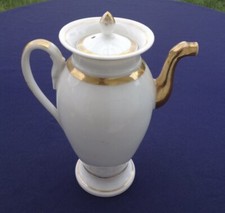 Ancienne cafetière Empire porcelaine de Paris 19ème Parfait État
