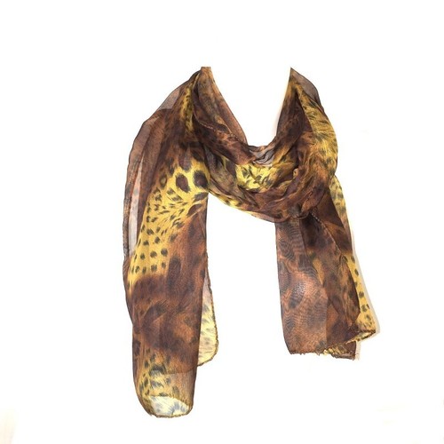 Foulard polyester leopard - polyester,