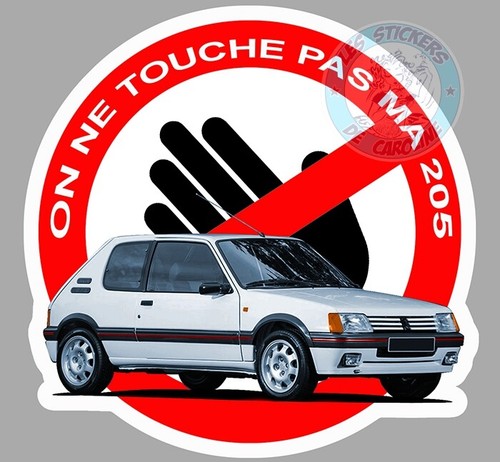 Sticker 205 peugeot gti - sticker,