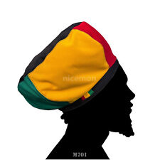 Chapeau Rasta Tam Style Selassie Afrique Reggae Jamaïque Negus Rastacap Dreads