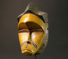 Masque guro africain vintage