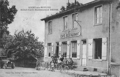 Cpa sogny aux moulins hotel - 51,