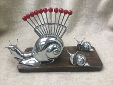 ANCIEN PORTE PIQUES ESCARGOT ART DÉCO NO RABIER