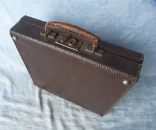 #Vintage# ancienne valisette carré (33,5x34x8cm) - idéale pour disques 33 tours