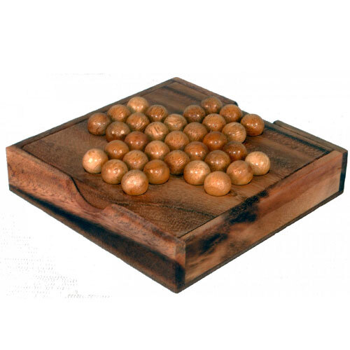 Jeu solitaire bois fair - solitaire,