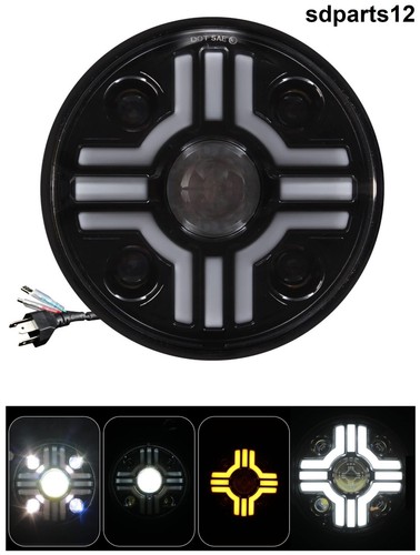 Phare avant led - rond, 7"