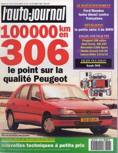 Auto journal 1993 peugeot - journal,