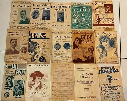 Lot partitions anciennes - lot,