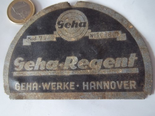 Plaque constructeur machine