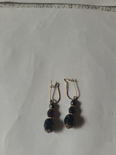 Bijou ancien : boucle d'oreille ( Plaquée Or )