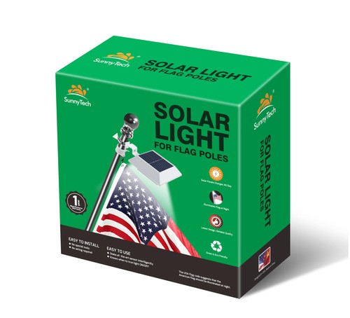 Solar power flag light auto - solar,