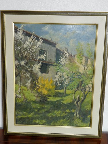 Peinture huile sur panneau