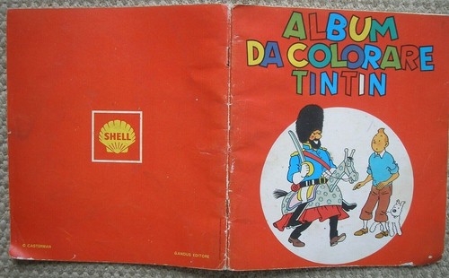 Tintin album colorier - album, italie