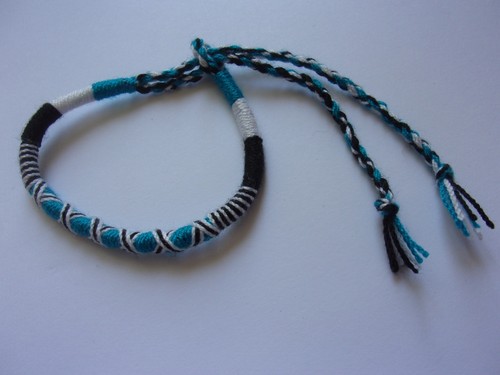 Bracelet brésilien bleu blanc - bracelet,