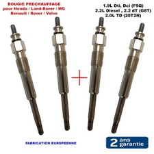 4 Bougie de préchauffage pour