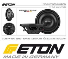 ETON PW10FLAT 25 cm caisson de basses plat châssis 2 x 2 ohms, caisson de bas...