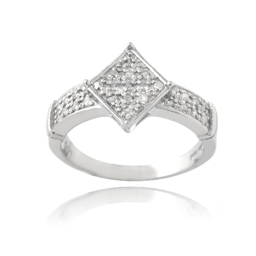 925 argent 4ct diamant - 925, 1/4ct