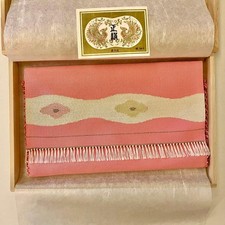 Porte-papier tapisserie tissé à la main ustensiles de thé en soie rose d'occa...