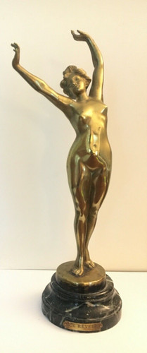 Statuette bronze réveil - statuette,