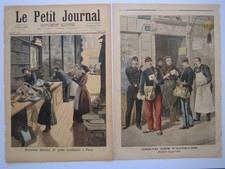 LOT  2 N° MAGAZINE PETIT  JOURNAL 1894 1899 BUREAU DE POSTE FACTEUR POSTIER