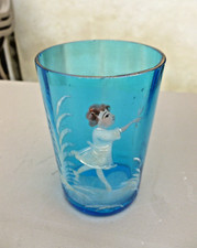 Verre  émaillé MARY GREGORY.