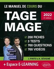 Le manuel de cours du TAGE