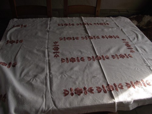 Linge ancien nappe - ancien,