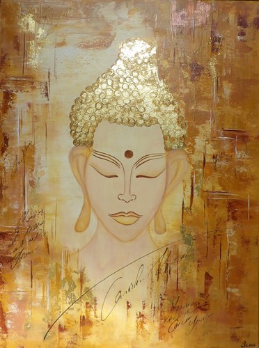 Bouddha joie peinture - "joie"-,