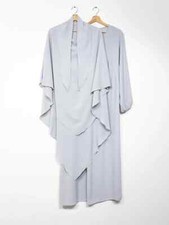 Abaya Khimar Femme Gris Jazz |