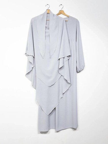 Abaya khimar femme gris - khimar,