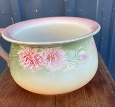 Pot de chambre Faïence, Fleurs , Art Nouveau