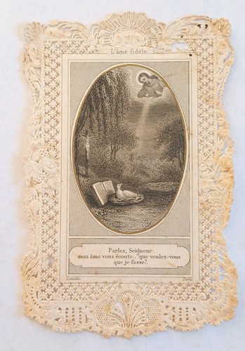 Ancienne image pieuse canivet - image,