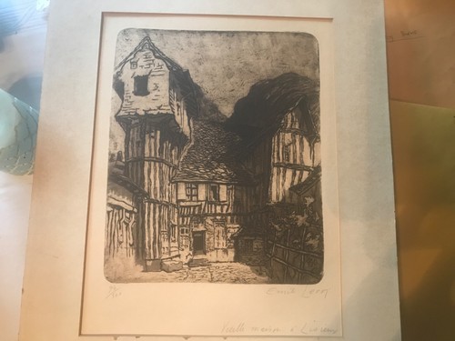 Emile leroi etching vielle - emile,