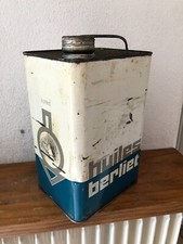 Ancien gros bidon d'Huile BERLIET automobilia garage Vintage 5 L collection 1