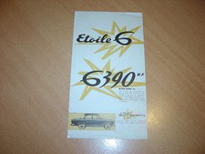 FEUILLET Simca Etoile 6 de 1960