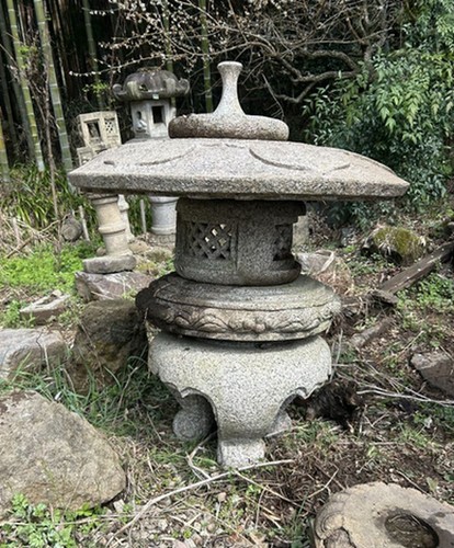 Antique japanese granite stone - antique,