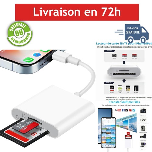 Lecteur carte lightning - carte,