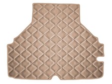 Matelassé Cuir artificiel BEIGE FONCÉ Tapis coffre pour BMW E10 2002 berline 196