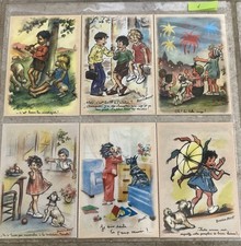 6 Cartes Postales Neuves