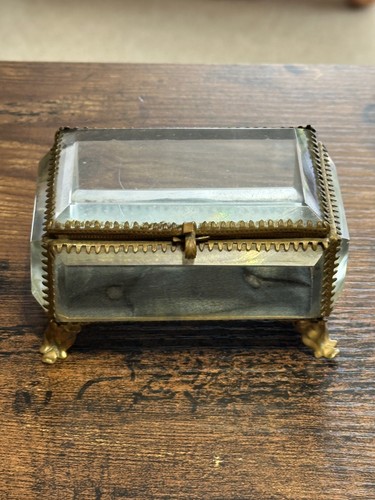 Ancienne boîte verre - , en
