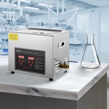 10L Nettoyeur à Ultrasons Bac Ultrasons Numérique avec Chauffage Minuterie