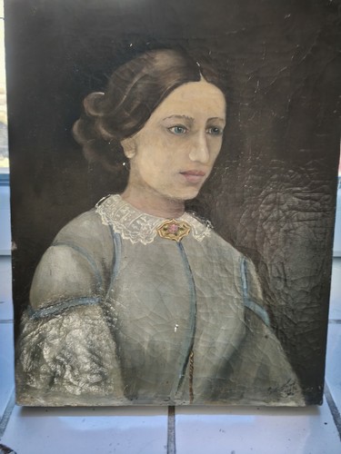 Peinture ancienne huile sur - huile,