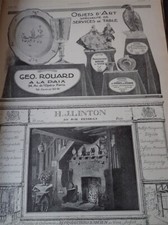 A LA PAIX GEO ROUARD + meuble H.J. LINTON publicité papier ILLUSTRATION  SAL1914