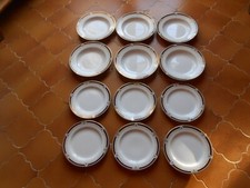 6 Ass. Creuses et 6 Ass. à Dessert Ligne HOTESSE en Porcelaine