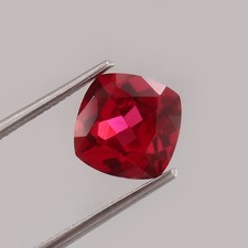 AAA 4.00 CT Naturel Rubis Pigeon Rouge Sang Burma Coussin Ample Gemme Coupe