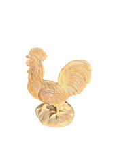 coq bois sculpté artisanat vintage sculpture art populaire